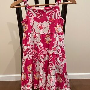 Gymboree Girls' Pink Floral Tiered Sundress